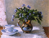 Forgetmenots in a Lustre Jug